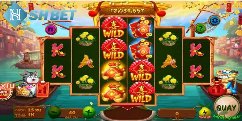 Hướng dẫn quy luật chơi game nổ hũ chợ tết cho tân binh