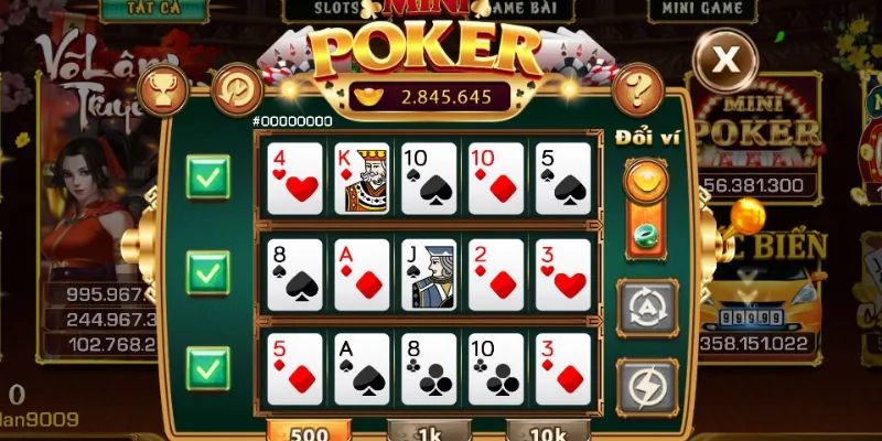 Luật chơi cơ bản của Mini Poker