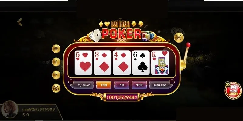Chiến thuật chơi Mini Poker thông minh cho người mới
